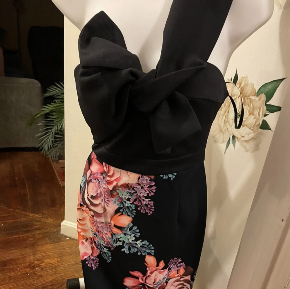 One shoulder cocktail dress
